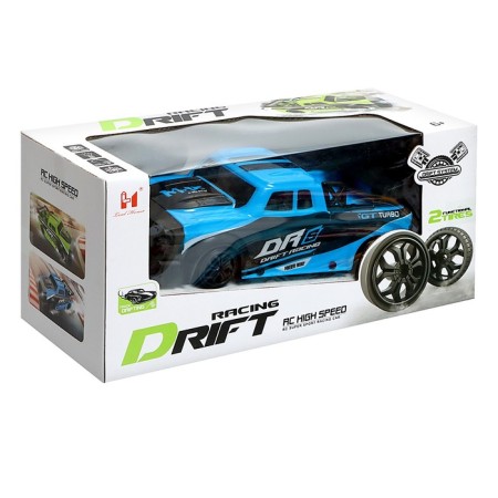 The drift machine, radio control, with interchangeable wheels, with a battery, blue-10