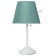 Eleanor desktop lamp 1x15W E27 White/turquoise 22x22x42cm Risalux