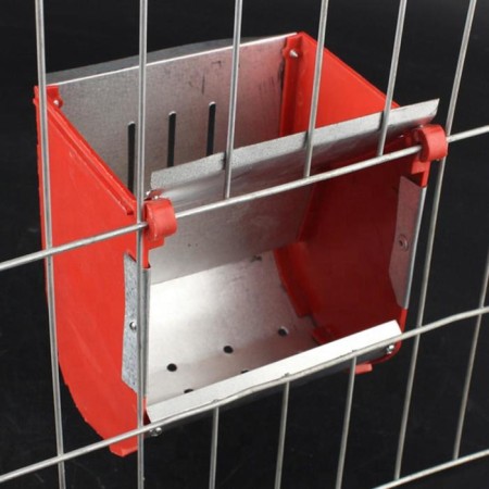 Bunker feeder for rabbits, without lid, plastic-3