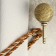 Hook for curtains KS100 CAPPIO, one -rod, bronze color, 2 pcs