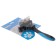 Delight-combed combing, floating small, short teeth 22 mm, black and blue
