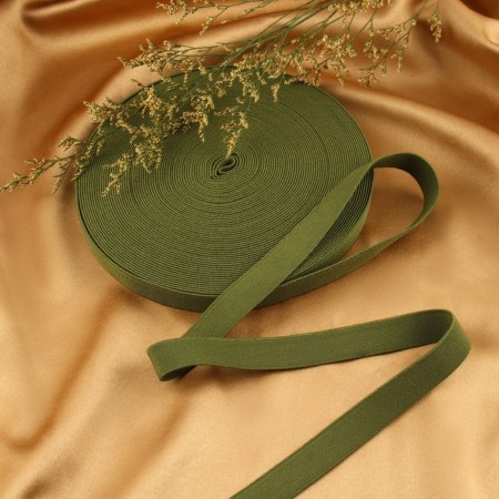 Rubber band, 20 mm, 20 m, khaki color
