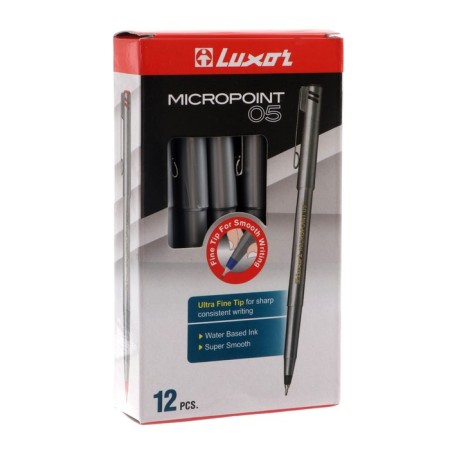 Capillary handle Luxor "Micropoint" blue ink, node 0.5 mm, disposable-2