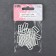 Strap regulator, metal, 15 mm, 20 pcs, white color
