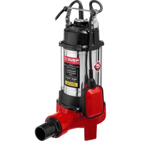 Fecal pump "bison" NPF-1100-r, 1100 watts, 245 l/min, pressure 8 m, with a cutting mechanism-1