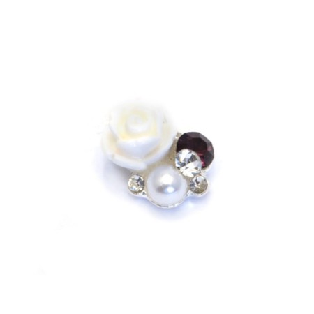 Metal fittings Pole "Rose White", 4 pcs