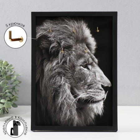Open "lion" 5 hooks, 23x32 cm