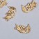 Decor for creativity Metal "Swan Dancing" gold 1.5x2.1 cm