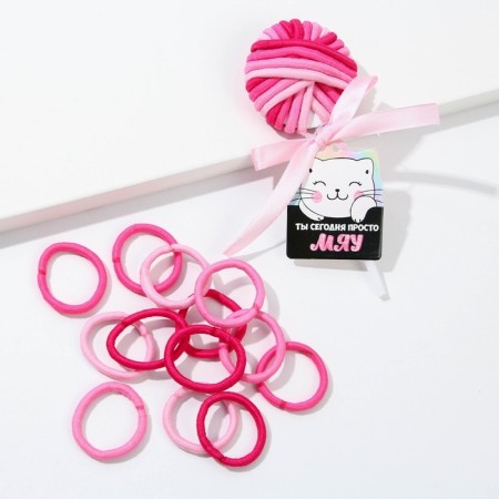 Hair gum "You are just meow" 16 pcs-1