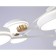LED LED suspended Ambrella Light, Linetech, FL51642, 8XLED, 67 W, 5025LUM, 3000-6400K, white, gold.