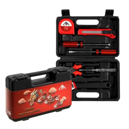 A set of tools in the Case Lom New Year, in gift packaging, 7 items