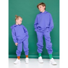 Children's sweatshirt, height 128 cm, purple color