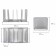 Horizontal Brauberg "Germanium" paper tray, 5 sections, metal, silver 237969