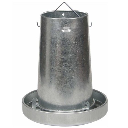 Domestic poultry bunker for 10 kg, galvanized steel