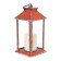 Nightlight "lantern with a candle" LED from batteries 3HAAA Red 14x14x29.5 cm Risalux