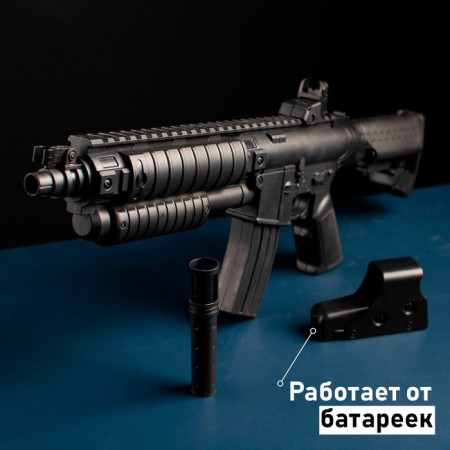 Pneumatic automatic "M4", with laser and sight-4