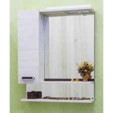 Шкаф-зеркало "Техас 60", венге/северное дерево светлое, левый, 14,6 х 60 х 73,6 см