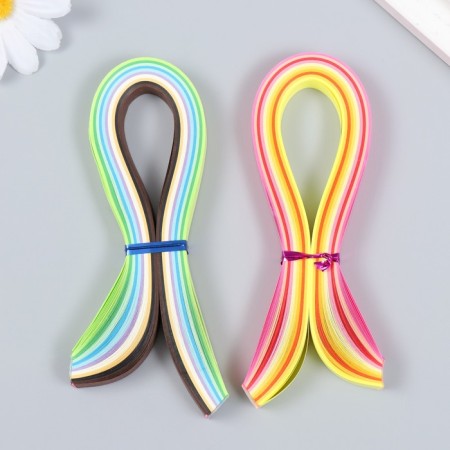 Strips for Quilling "Color" set 100 strips width 1 cm length 25 cm