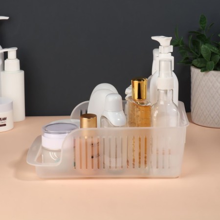 Organizer for storing cosmetic supplies "Prestige", 23 × 16.1 cm, the color is transparent-2