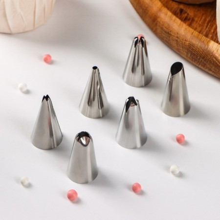 A set of pastry troops, d = 1.7 cm, 6 pcs, form mix