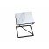 Table DQ TEASER NUT, 500*500*532, white marble, m/k black MDF