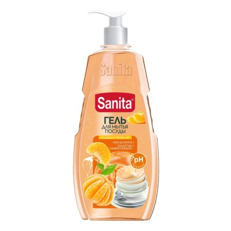 Sanita mandarin and white tea for washing dishes, 900 g
