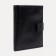 Male purse on a button, for bills, for cards, for coins, black color