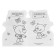 Developing coloring with cutting in the form of a character and stickers "Mi-Mi-Mimka"