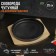Cast -iron pan on the wooden stand Magma "Circle", 25 × 3 cm, black color