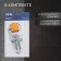 Holder for shower watering can Zein Z74, on vacuum suction cup, plastic, chrome/orange