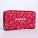 Women's wallet, lightning department, raspberry color