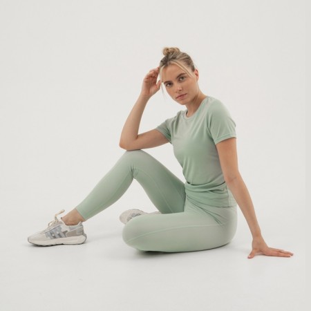 Women's T -shirt, basic, size S (44), mint color-3
