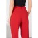 Women's pants with a section of Eliseeva Olesya, size 48, red color