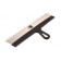 Spatula SIBRTTS 85479, tooth 8x8 mm, stainless steel, plastic handle, 450 mm