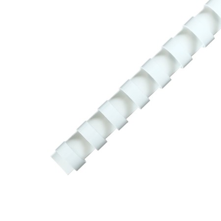 Plastic binding springs, d = 14mm, 100 pieces, sew 80-100 sheets, white/black, Geleos-4