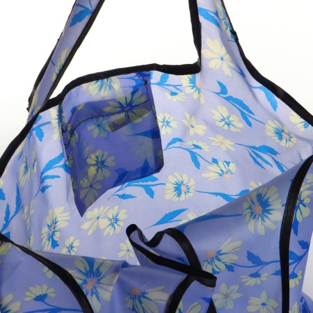 Household bag without fastening, folding, lilac color-2