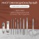 The manicure set "Lucy", 10 objects, leatherette-chehol, brown color