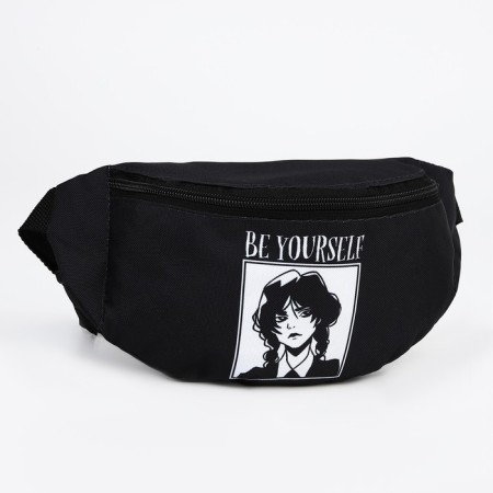Lightning waist bag, black color-3