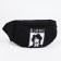 Lightning waist bag, black color