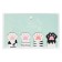 A set of magnetic bookmark for books Calligrata 4 pieces, "legs", mix