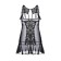 Combination with open breasts Erolata Lingerie Collection, Black Color, size 54-56