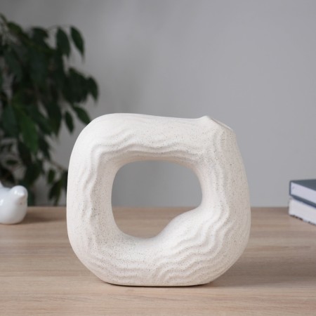 VAZA Ceramics Table "Laszlo" D-3CM, 18.5x19.5 cm, white-1