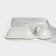 Porcelain dish with magistro blanche sauce, saucepan 60 ml, 18.5 × 17.5 × 4 cm, white color