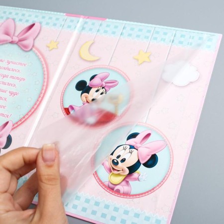 Birth certificate "Minnie Baby", Minnie Mouse, file size 21x30 cm Disney (new format of the certificate)-4