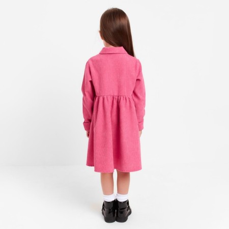 Платье детское KAFTAN "Velvet", р. 32 (110-116), ярко-розовый-2