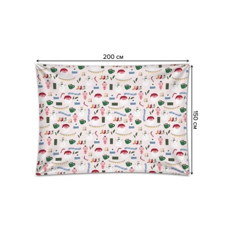 Decorative panel with photo printing "The mood of the holiday", horizontal, size 150x200 cm-1