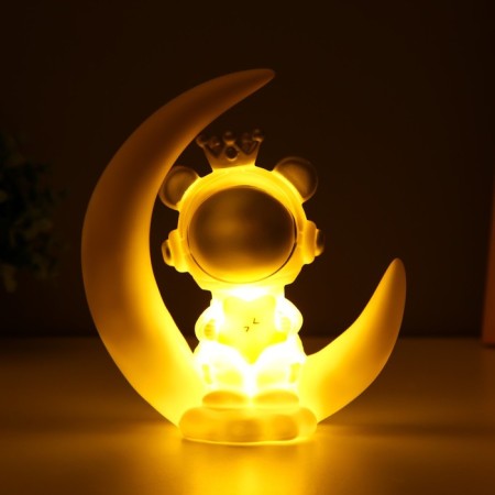 Nightlight "Princess Cosmonaut" Led usb white 18x17x7cm Risalux-2