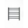 Electric towel Grois Nex GR-111, 500x600 mm, 6 crossbars, lower, black