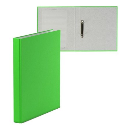 Folder on 2 rings A4, Erichkrause Neon, 35 mm, 1750 μm, laminated, solid cover, salad