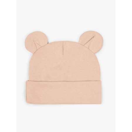 Children's cap Amarobaby Nature Essence Bear, size 44-46, beige color-3